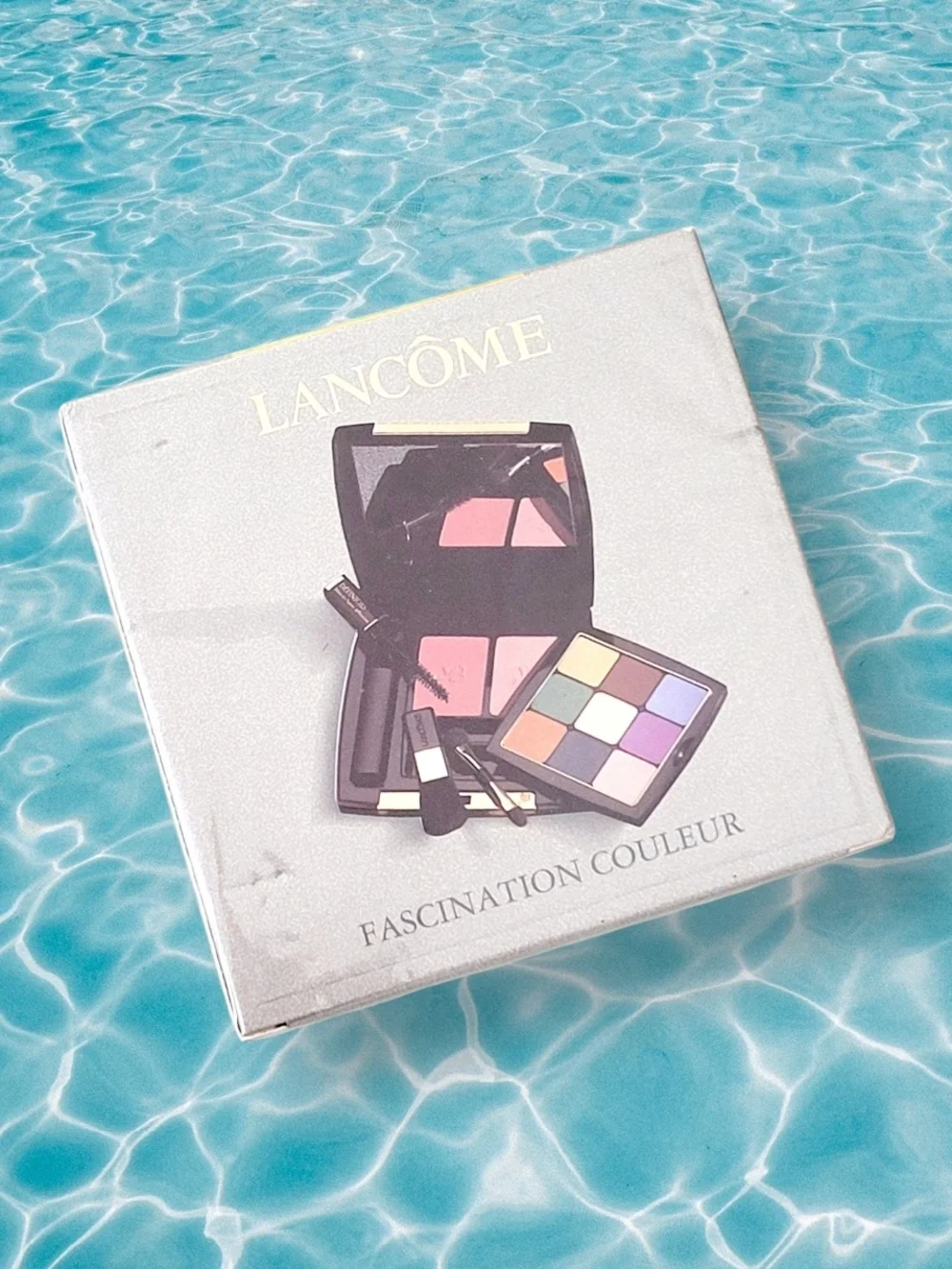 NIB LANCOME Fascination Couleur Travel Palette Blush Mascara Eyeshadow Sealed